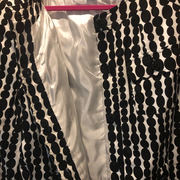 EUC Women’s FOCUS 2000 Black & White Polka Dot Jacket - Picture 5 of 10